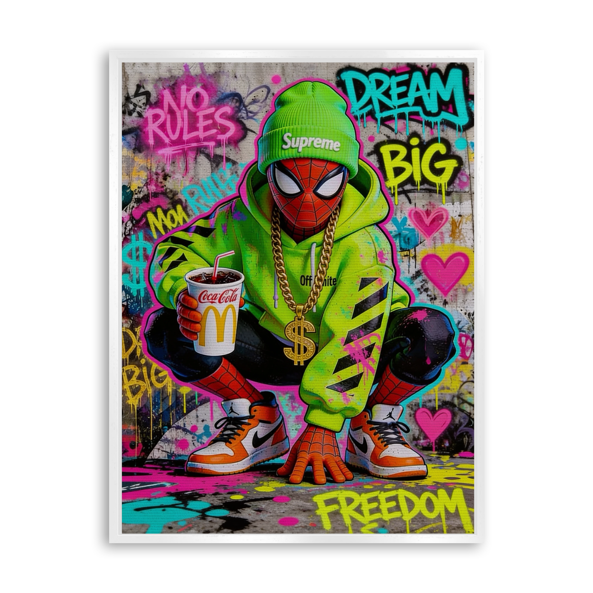 Dream Big - Urban Edition - Leinwand Weiß