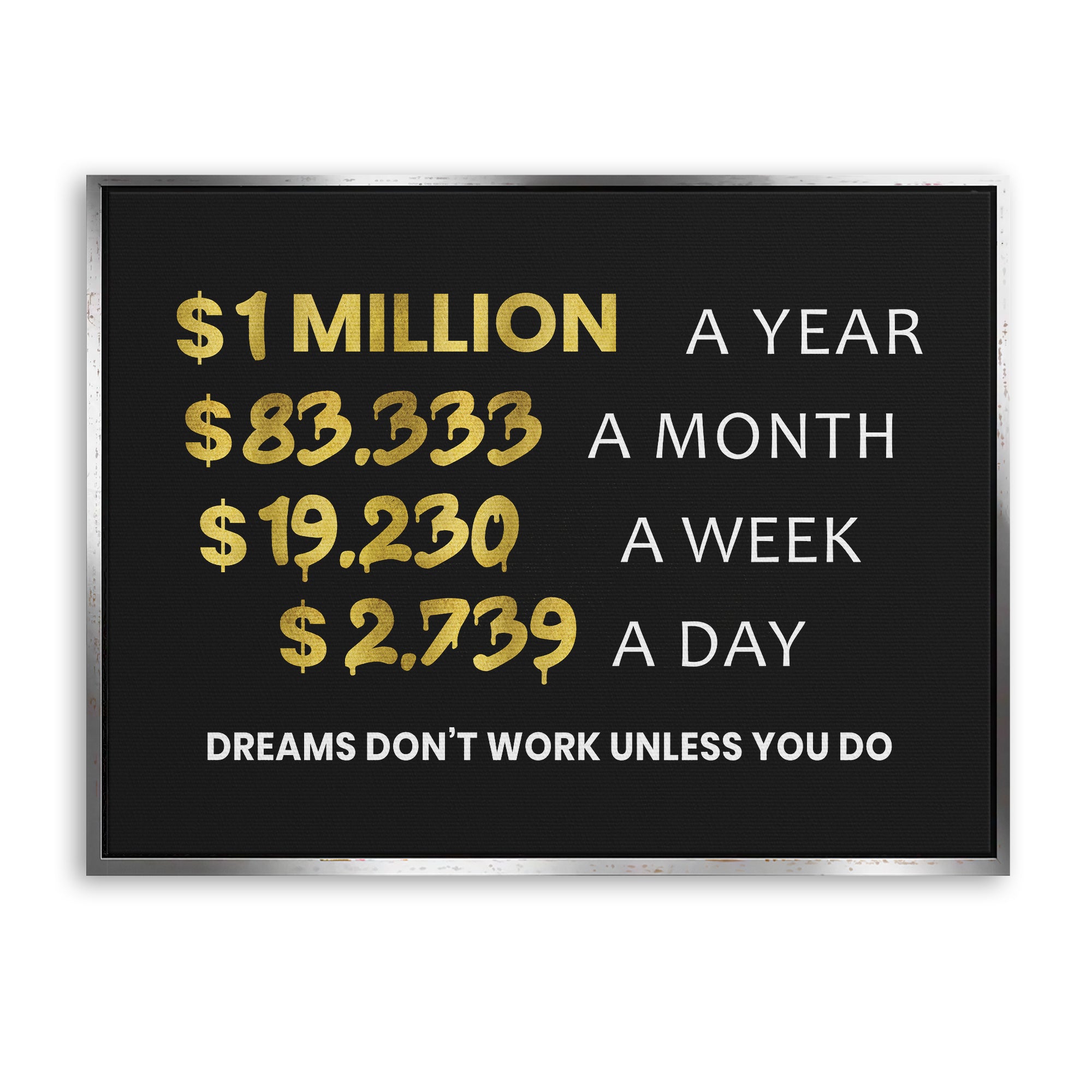 Dreams don't work unless you do