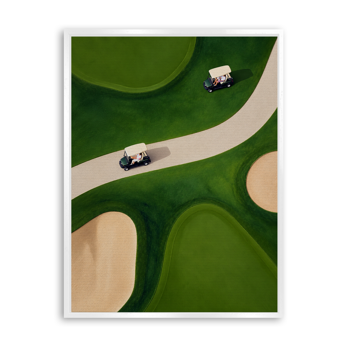 Fairway Flow - Leinwand Weiß