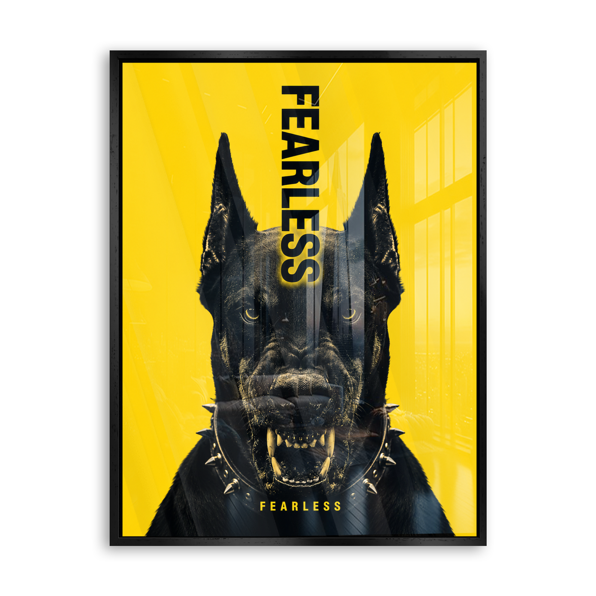 Fearless - Acrylglas Schwarz