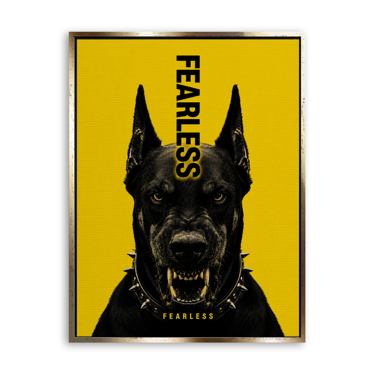 Fearless - Leinwand Gold