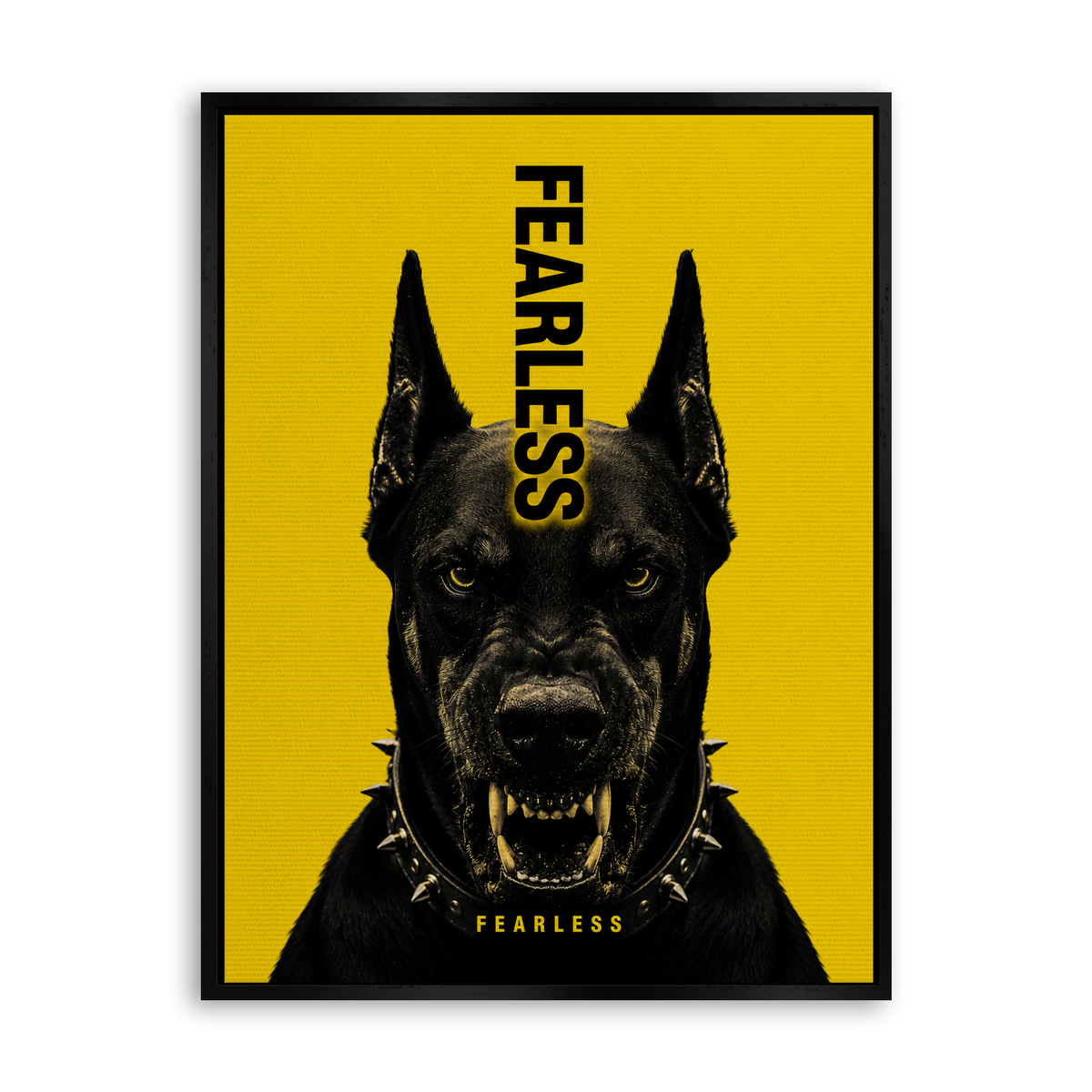 Fearless - Leinwand Schwarz
