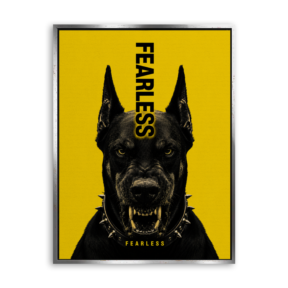 Fearless - Leinwand Silber