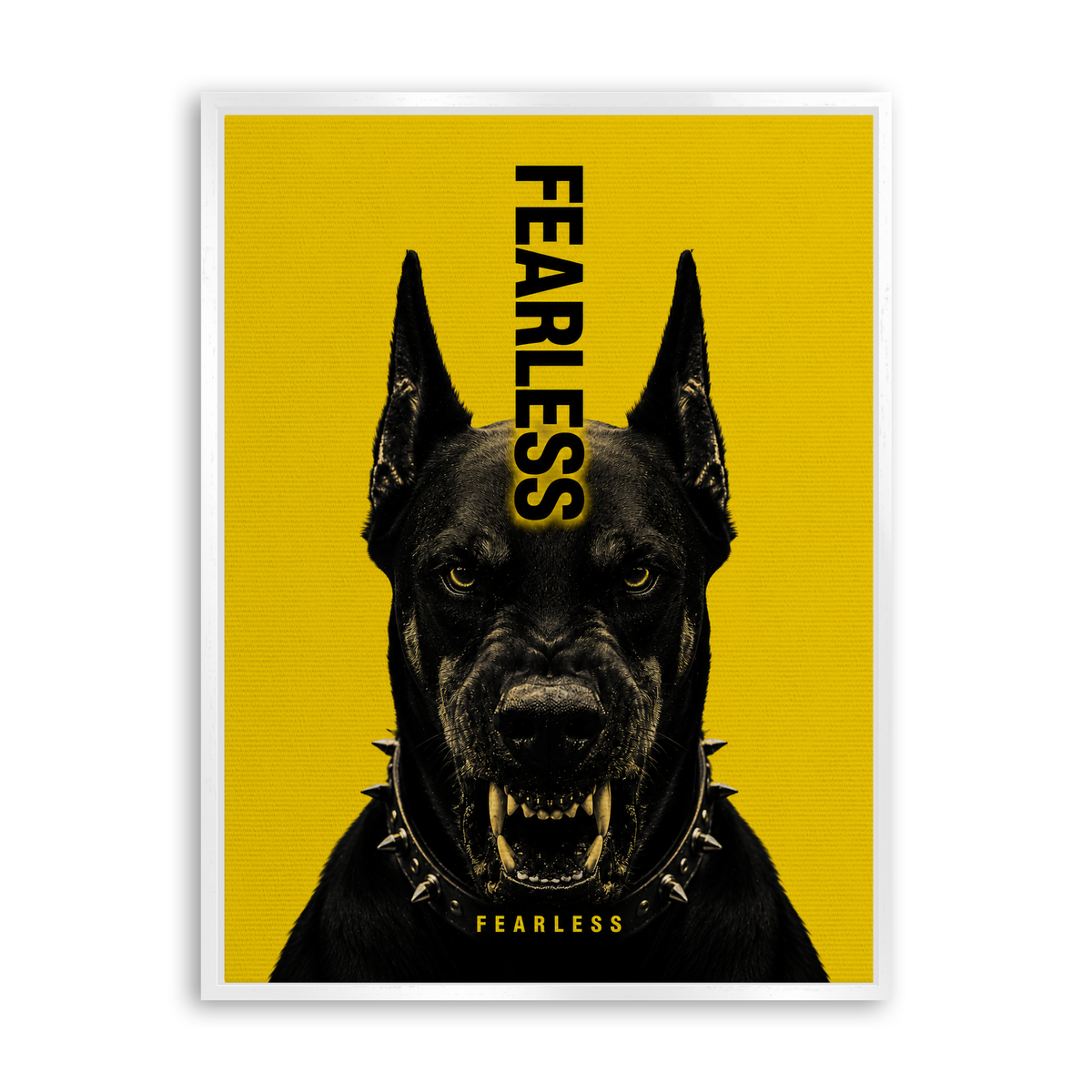 Fearless - Leinwand Weiß