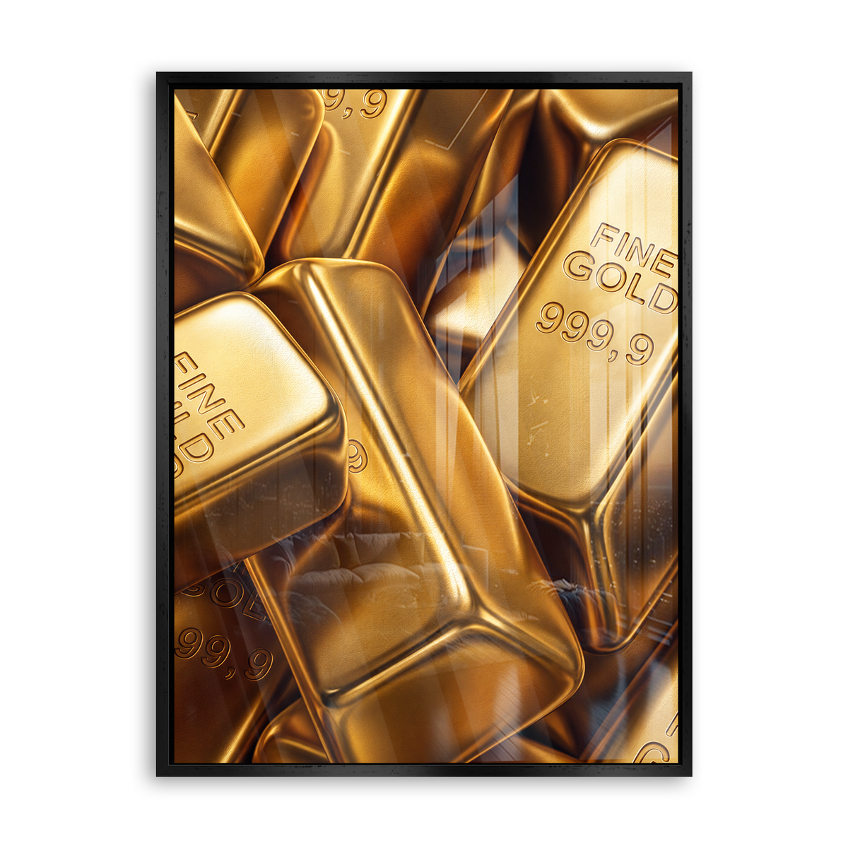 Fine Gold - Acrylglas Schwarz