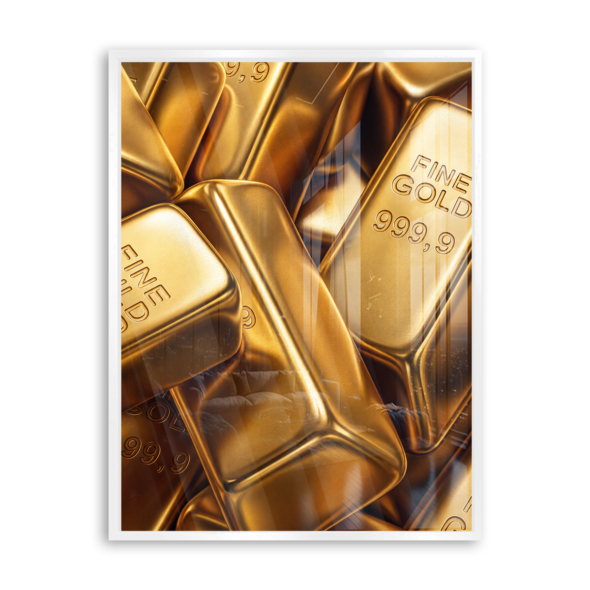 Fine Gold - Acrylglas Weiß