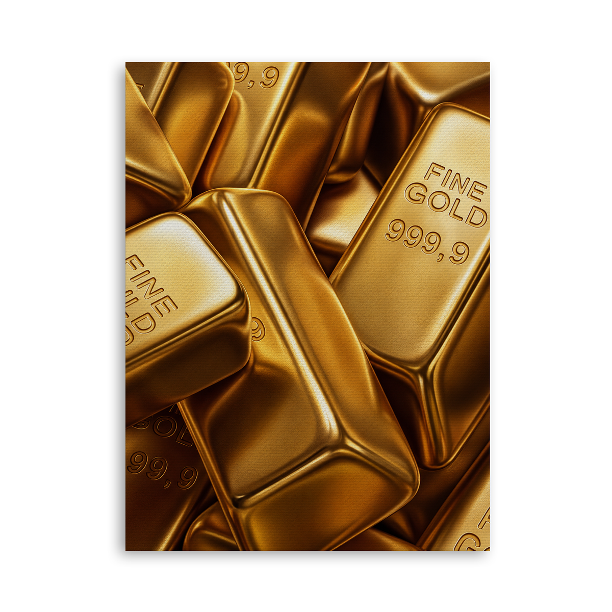 Fine Gold - Leinwand Ohne Rahmen