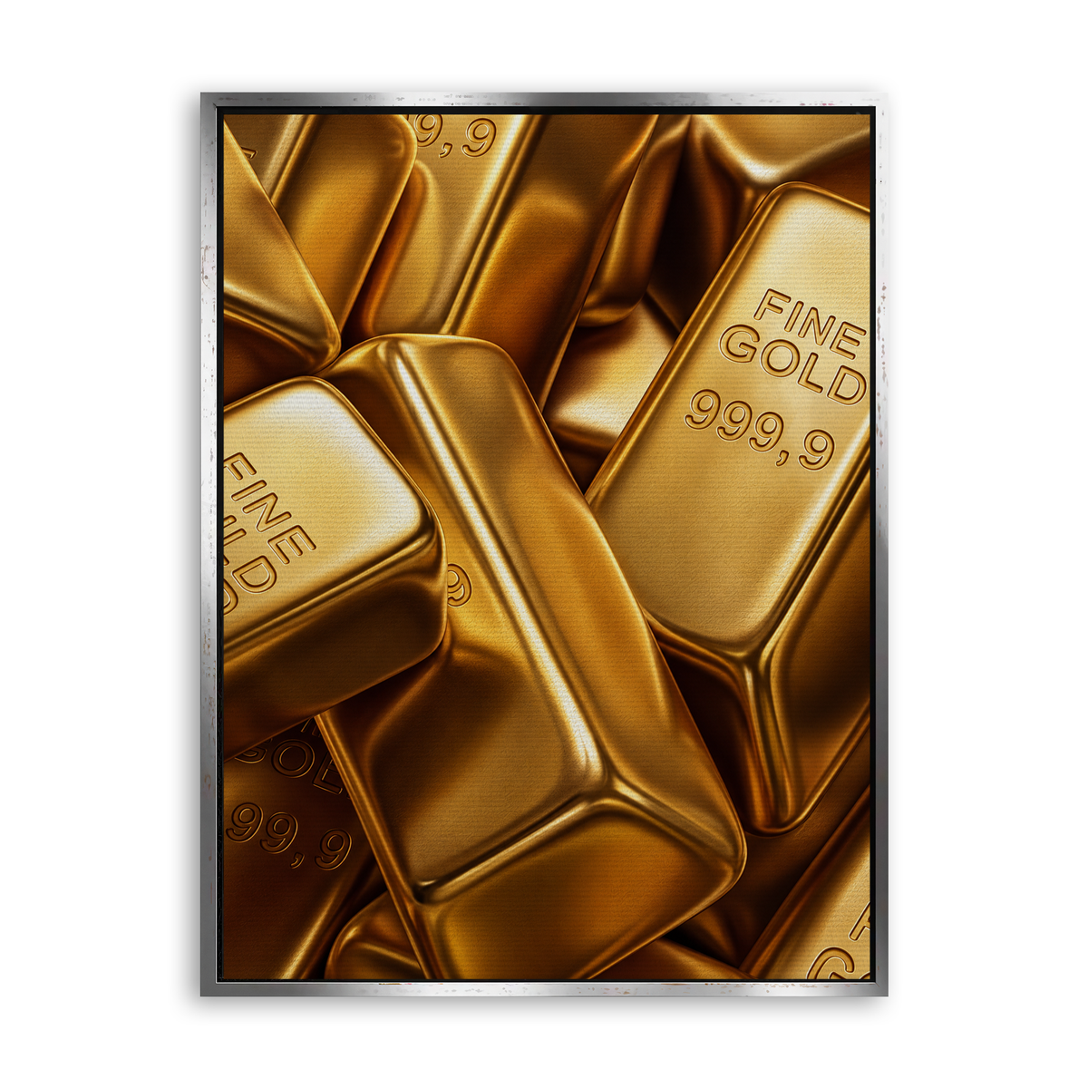 Fine Gold - Leinwand Silber