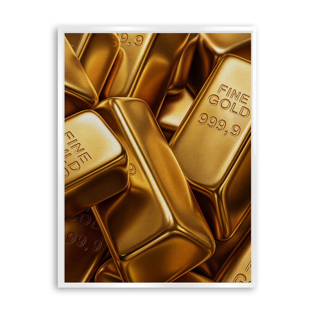 Fine Gold - Leinwand Weiß
