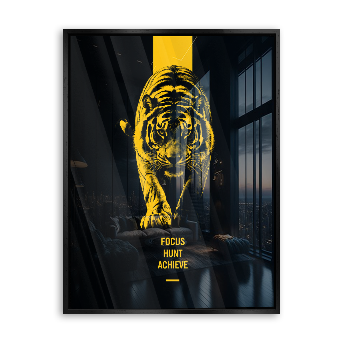 Focus Hunt Achieve - Acrylglas Schwarz