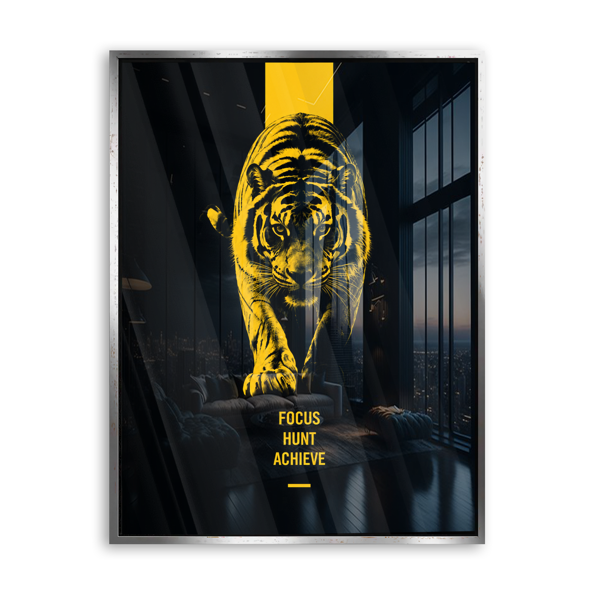 Focus Hunt Achieve - Acrylglas Silber