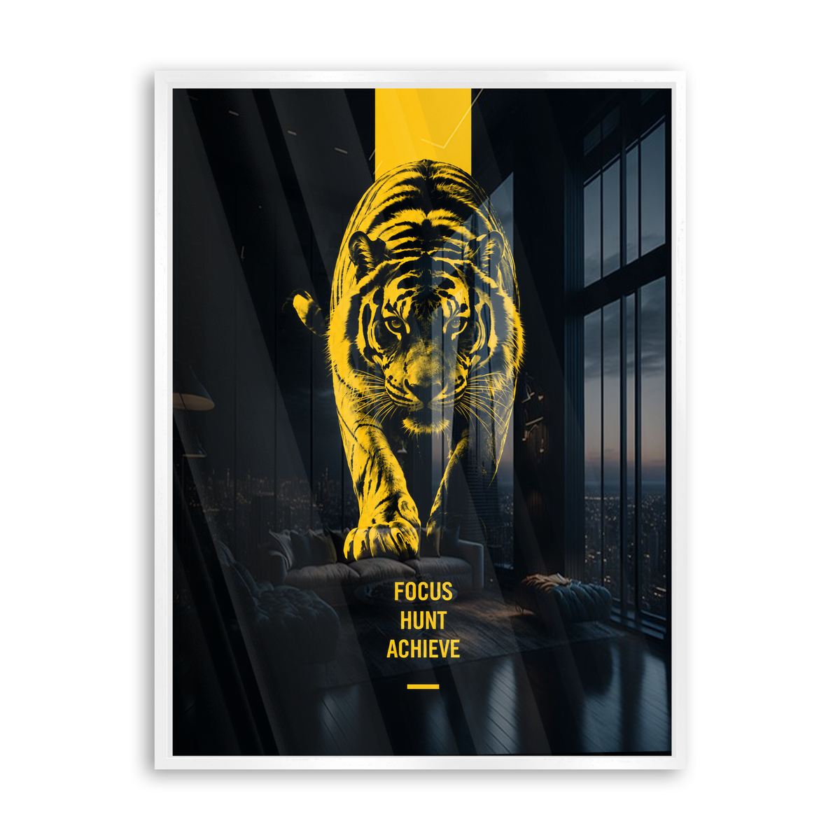 Focus Hunt Achieve - Acrylglas Weiß