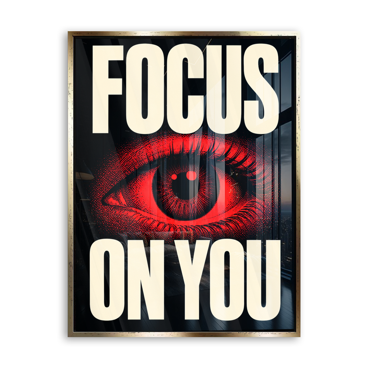 Focus on You - Acrylglas Gold