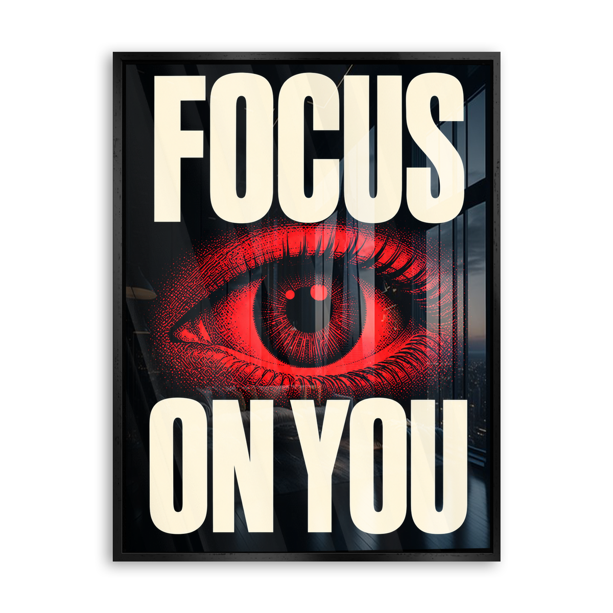 Focus on You - Acrylglas Schwarz