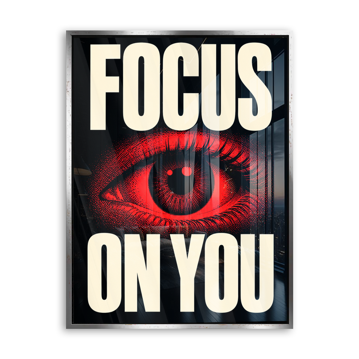 Focus on You - Acrylglas Silber