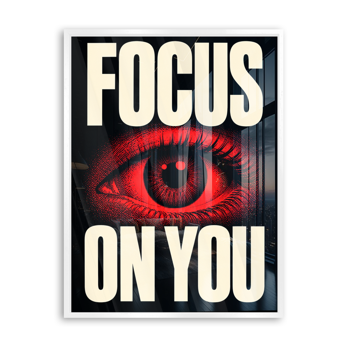 Focus on You - Acrylglas Weiß