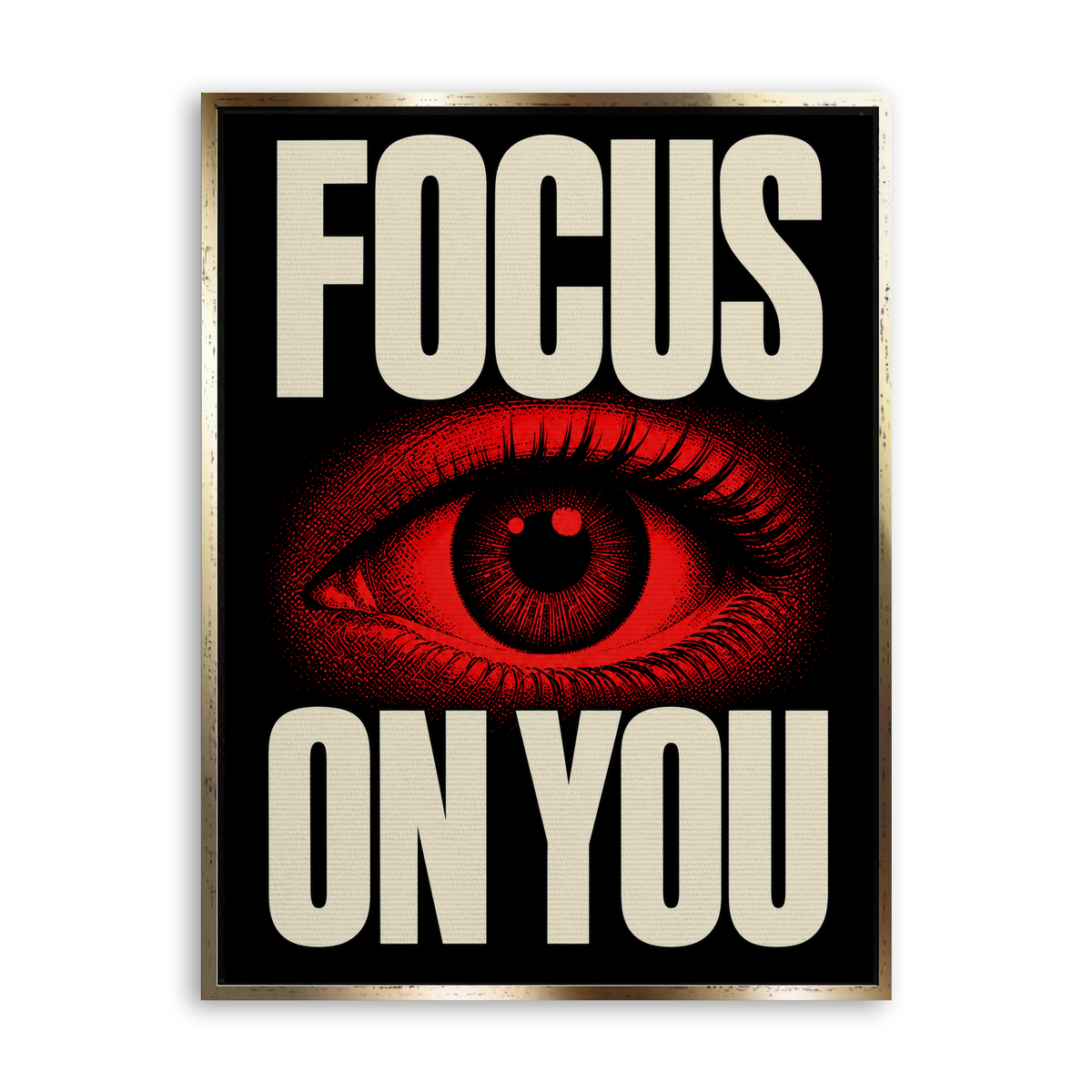 Focus on You - Leinwand Gold