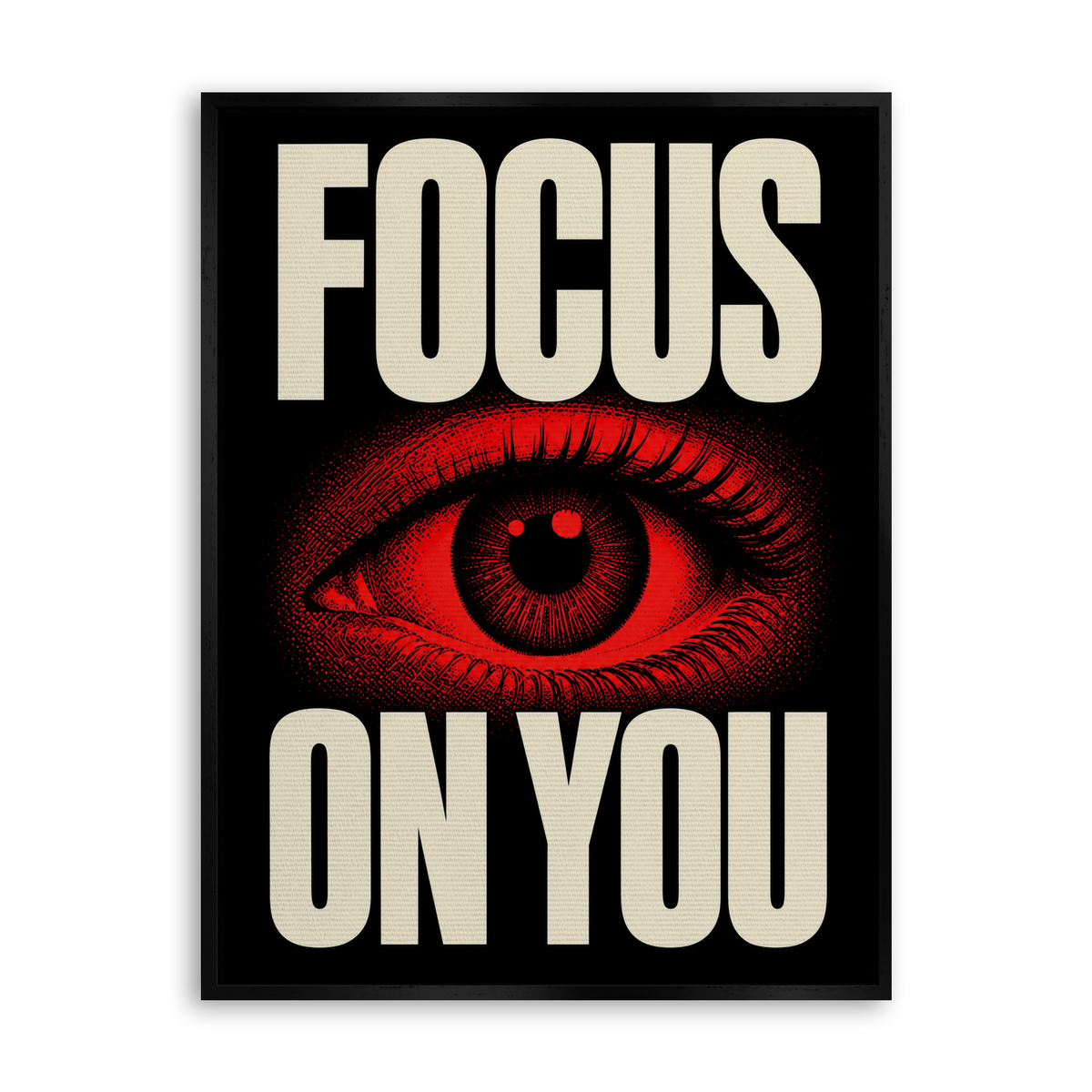Focus on You - Leinwand Schwarz