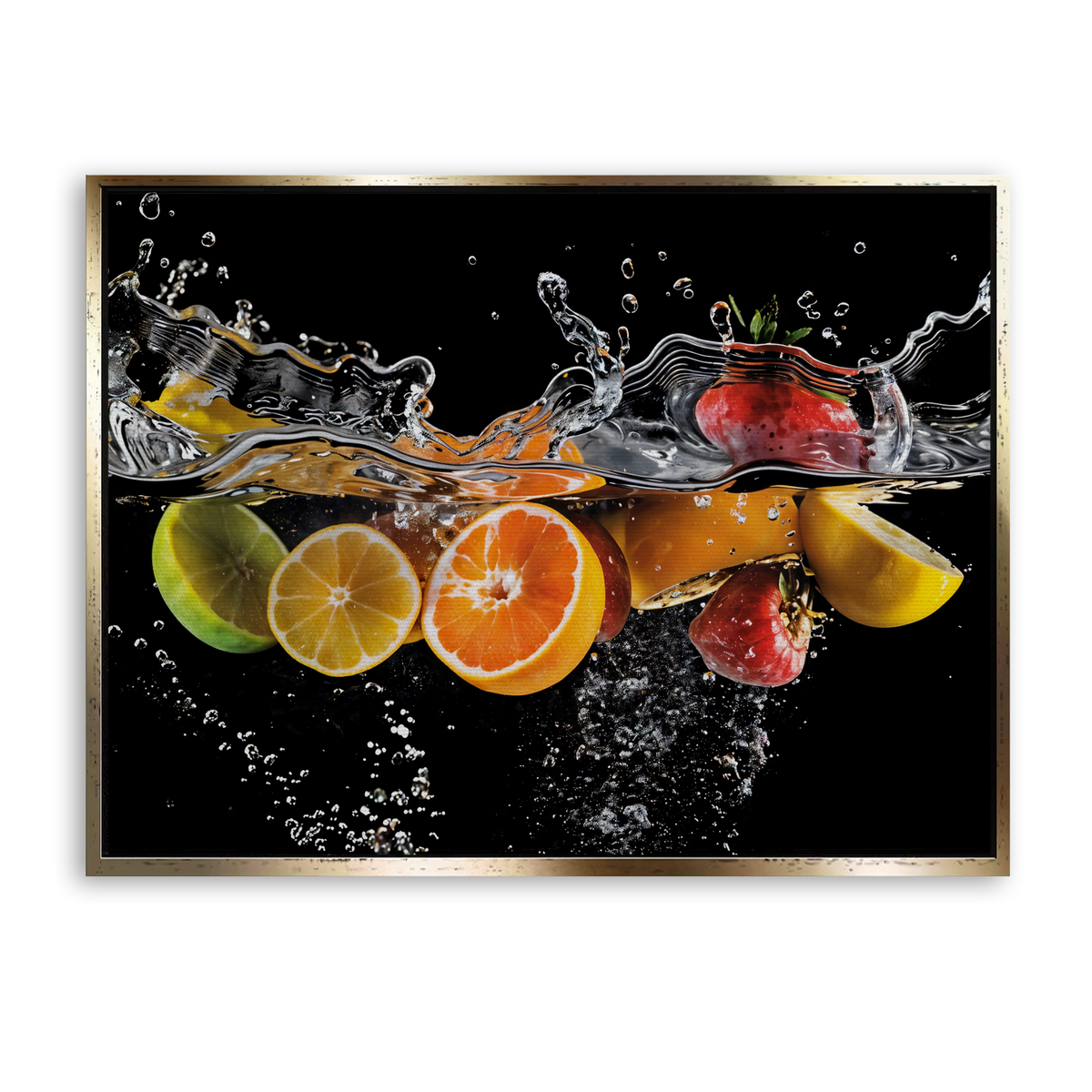 Fruit Splash - Leinwand Gold