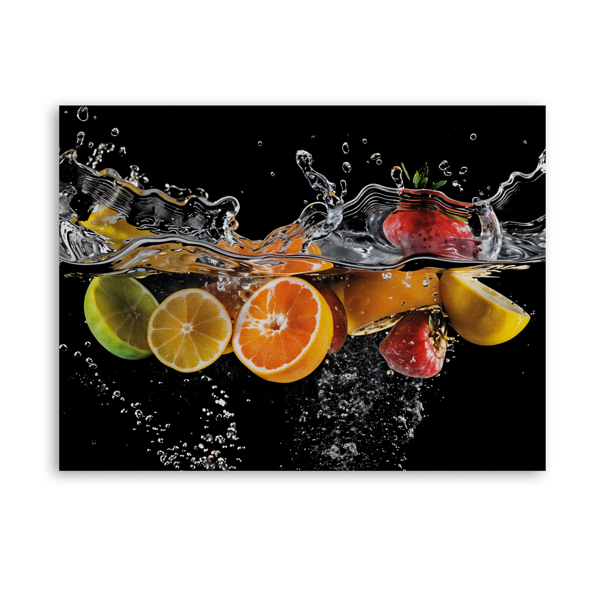 Fruit Splash - Leinwand Ohne Rahmen