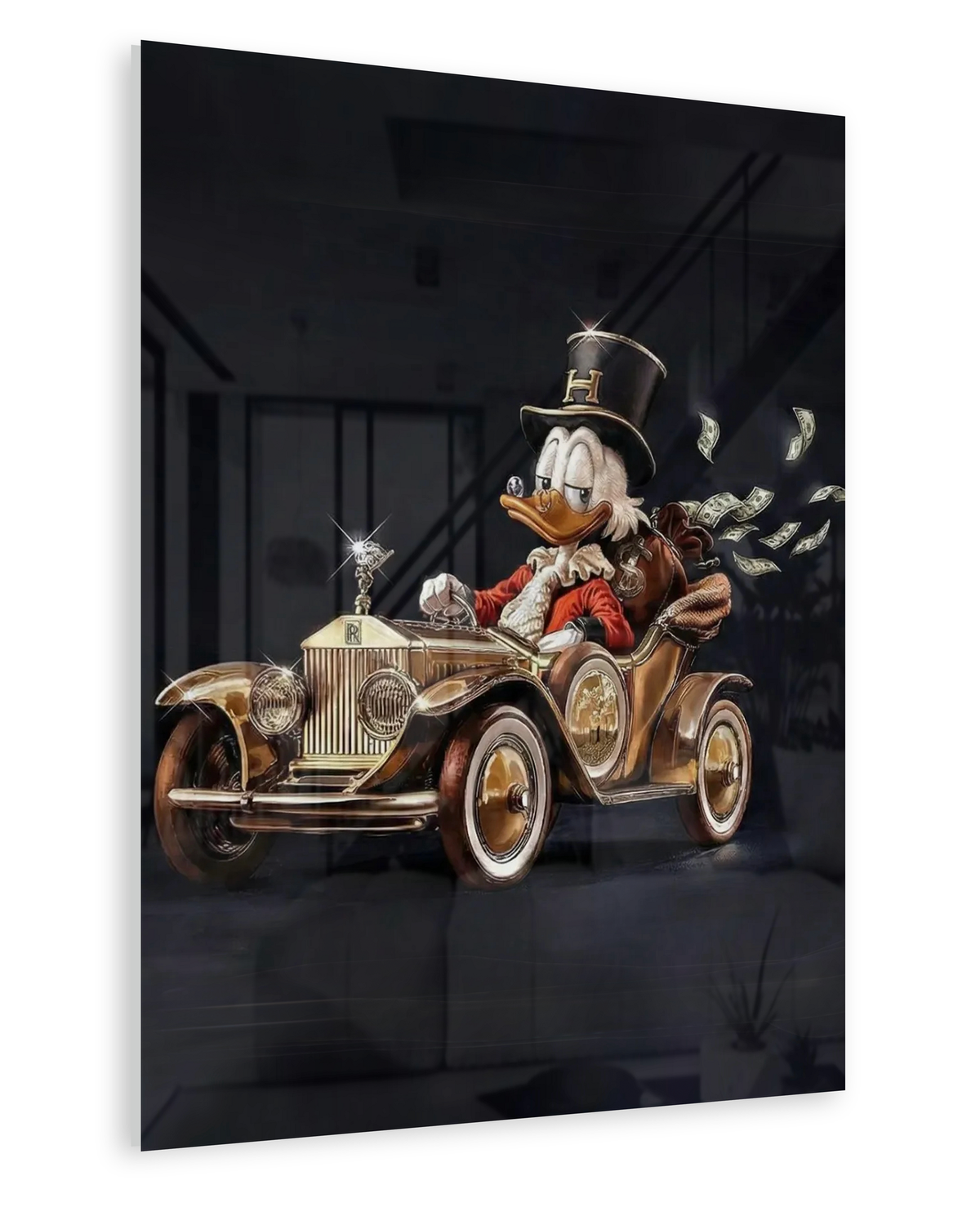Golden Miles - Acrylglas Ohne Rahmen