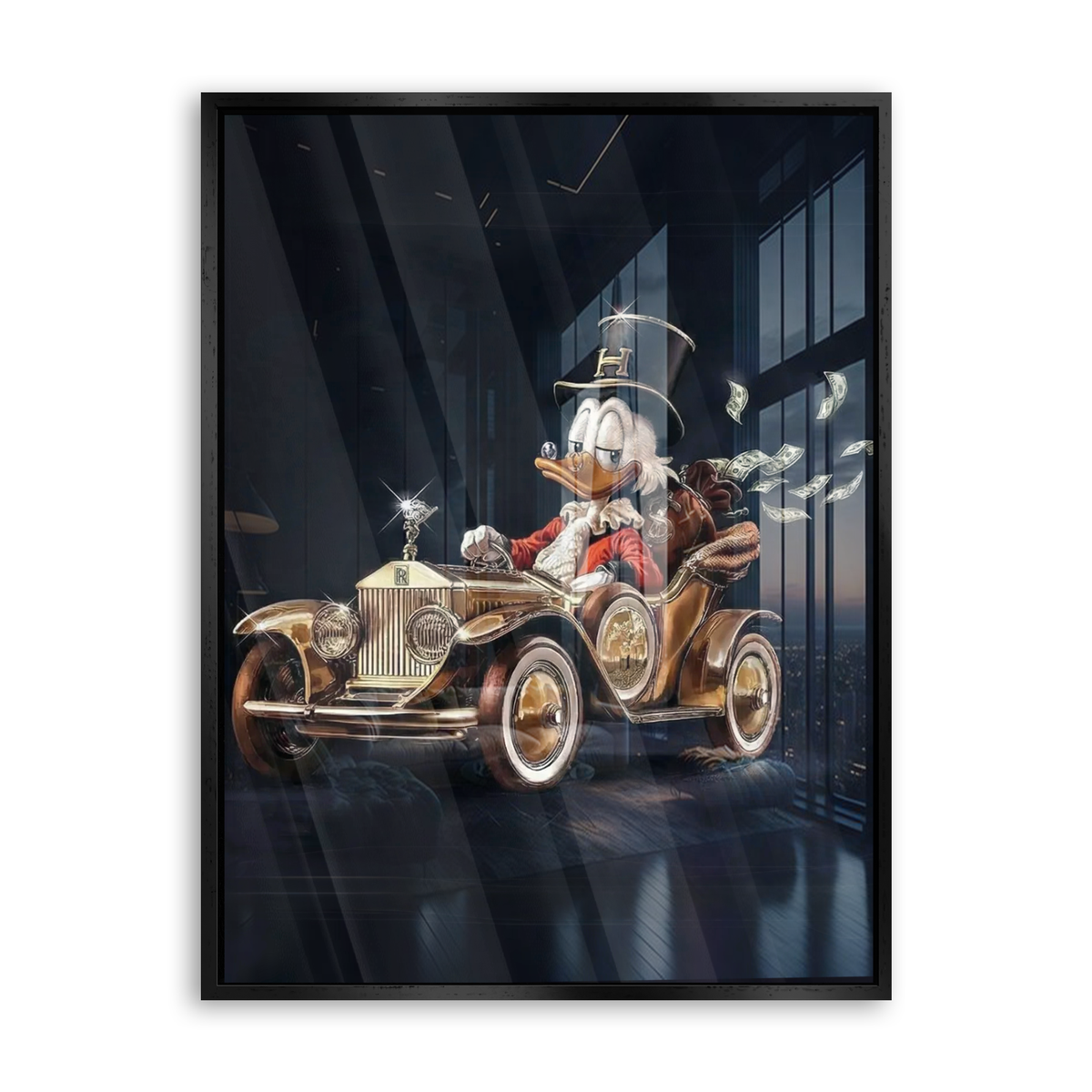 Golden Miles - Acrylglas Schwarz