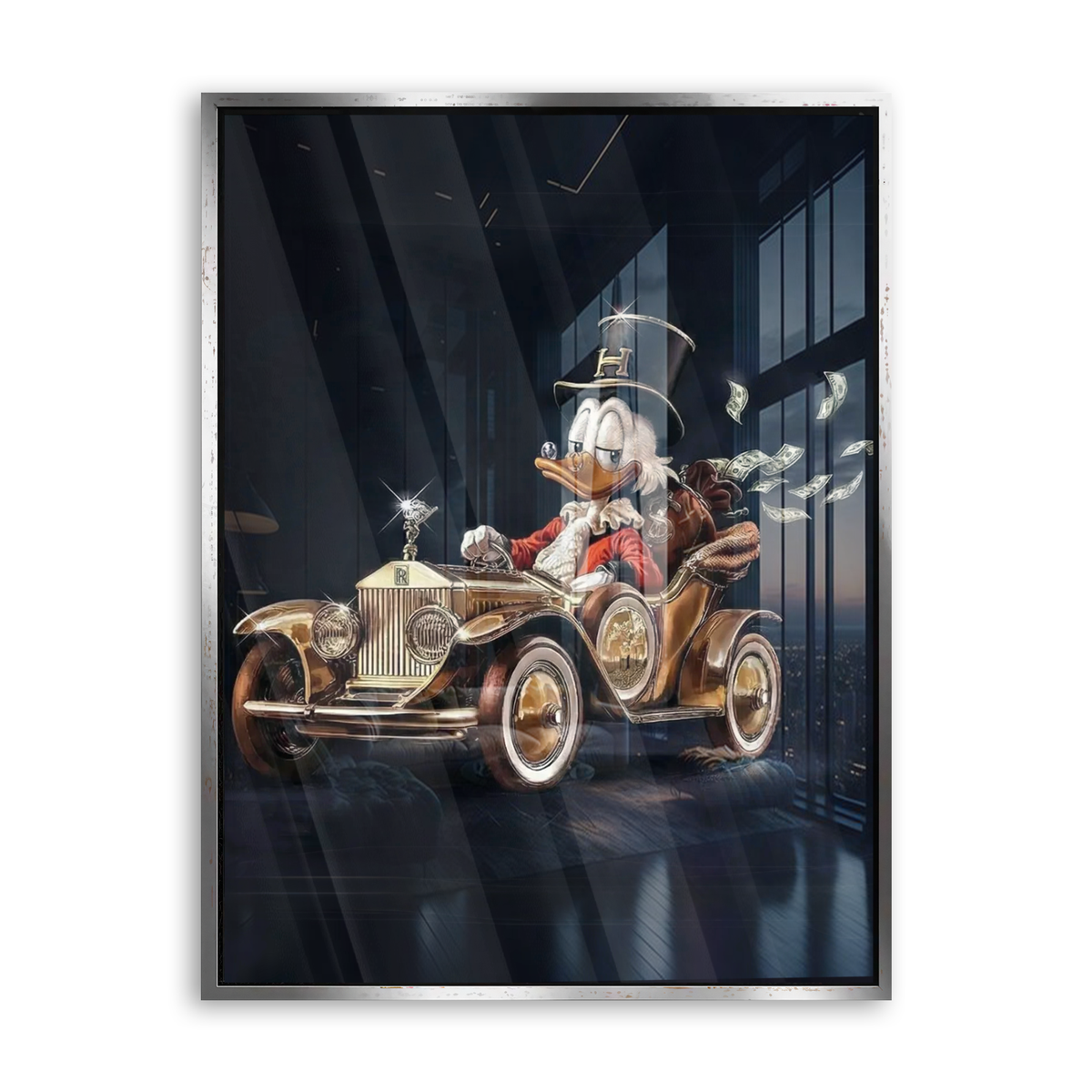 Golden Miles - Acrylglas Silber