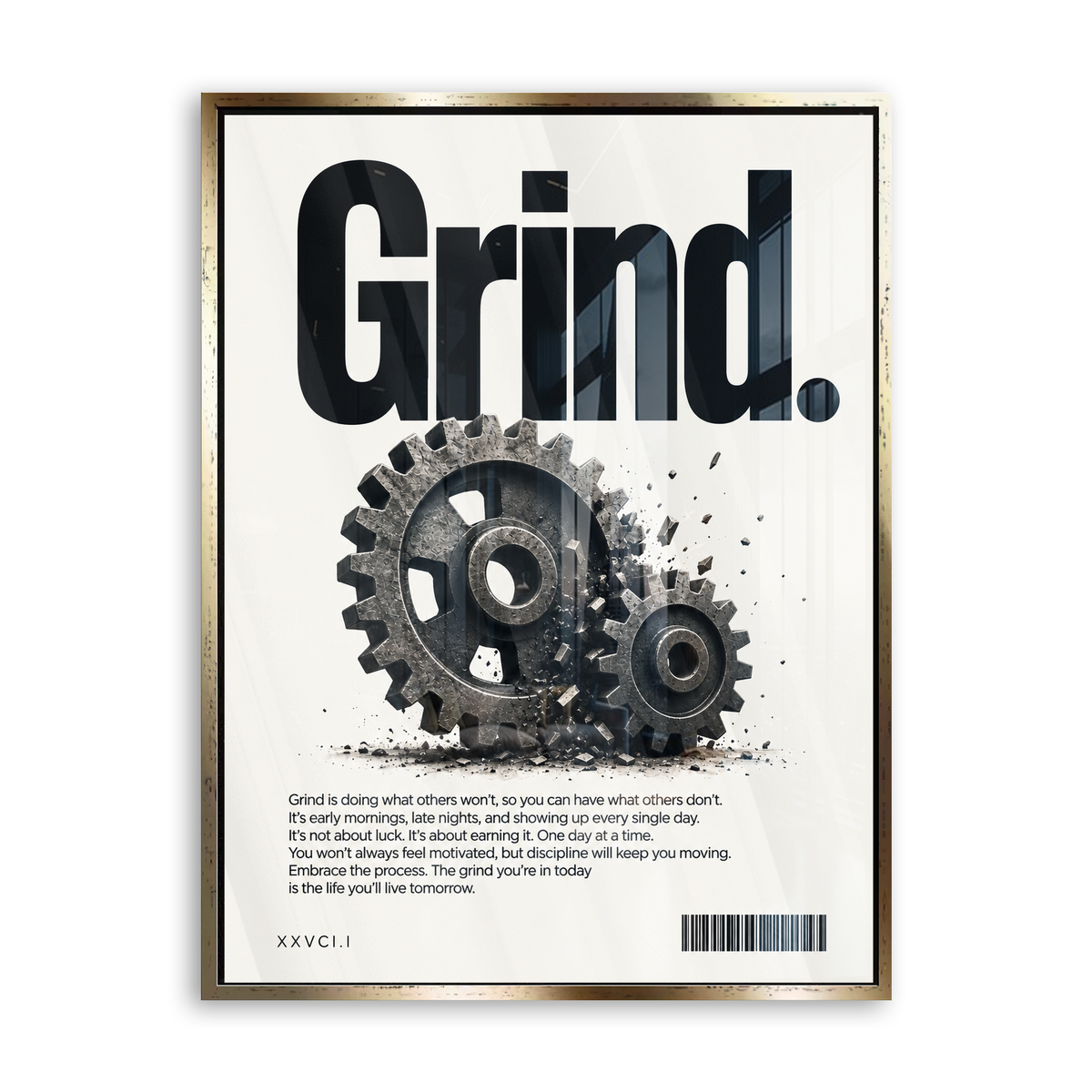Grind - Acrylglas Gold
