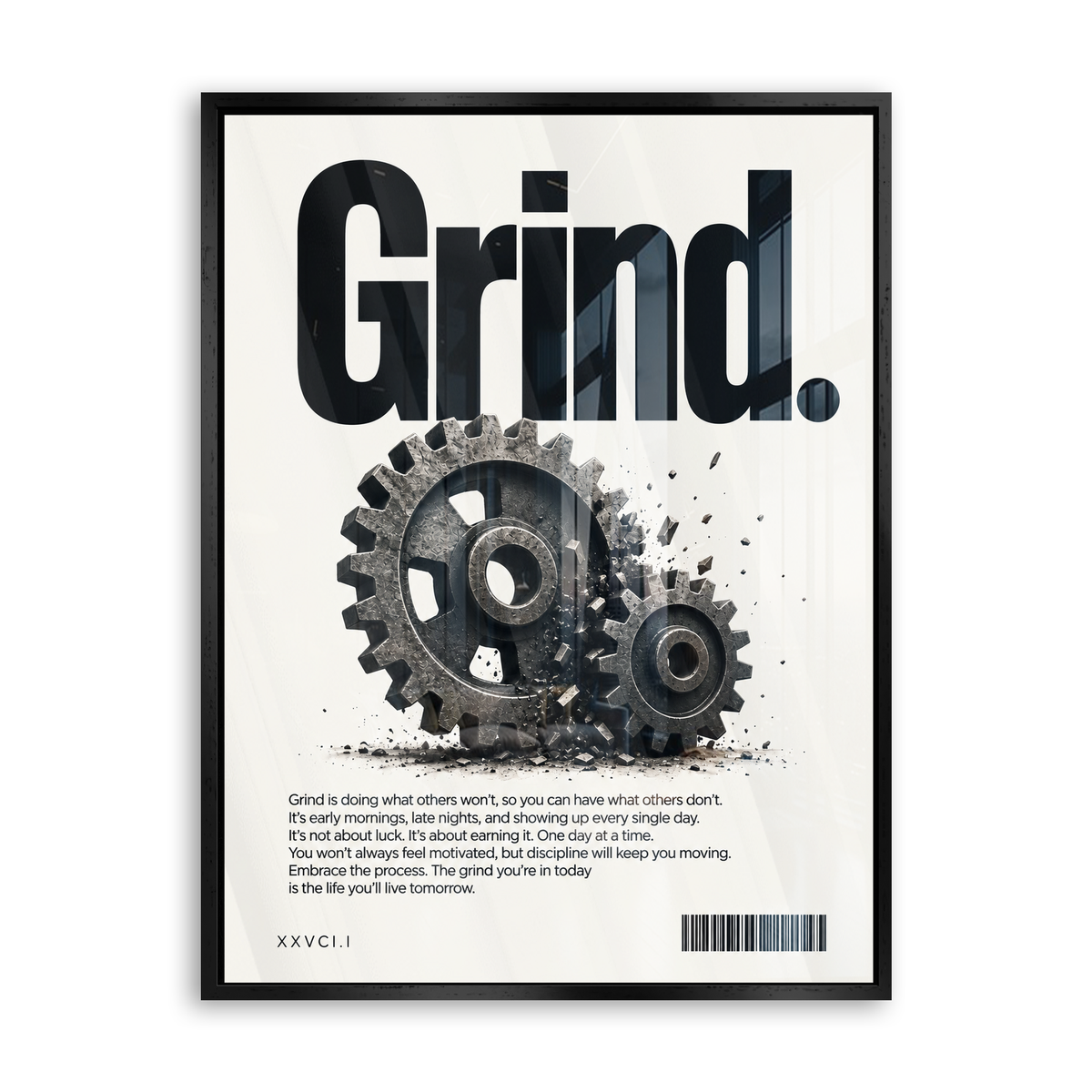 Grind - Acrylglas Schwarz