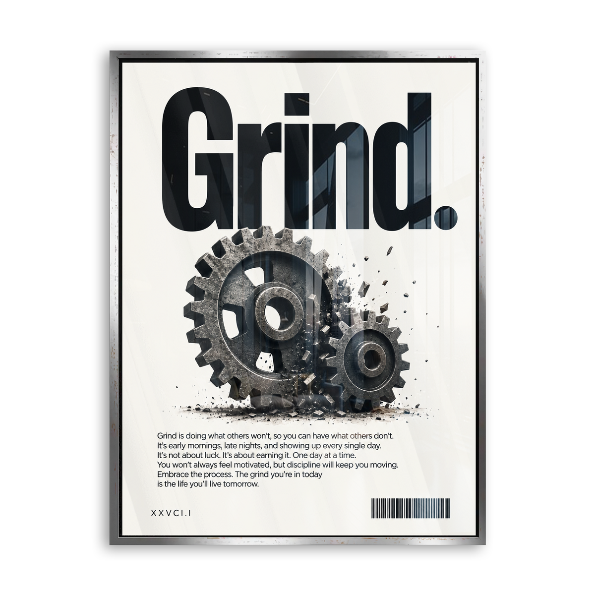Grind - Acrylglas Silber