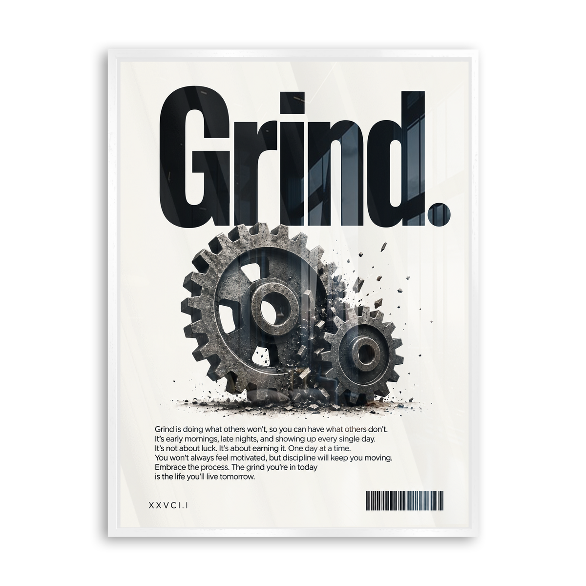 Grind - Acrylglas Weiß