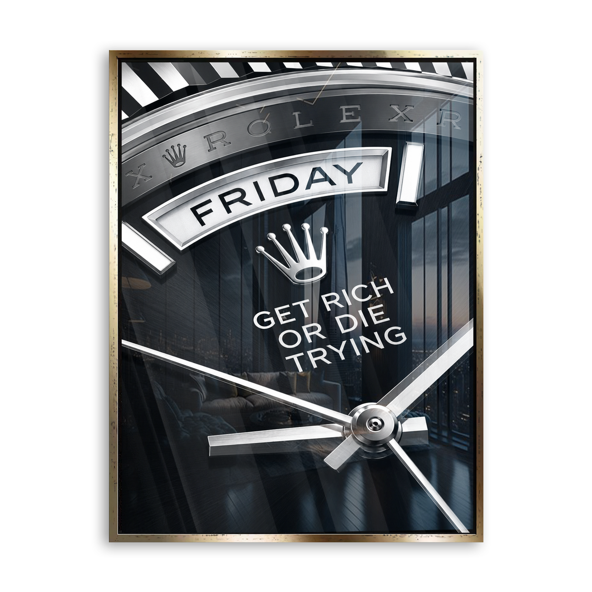 Friday Watch Acrylglas Gold