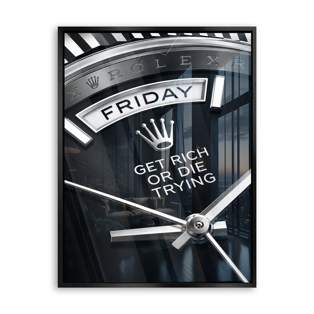 Friday Watch Acrylglas Schwarz