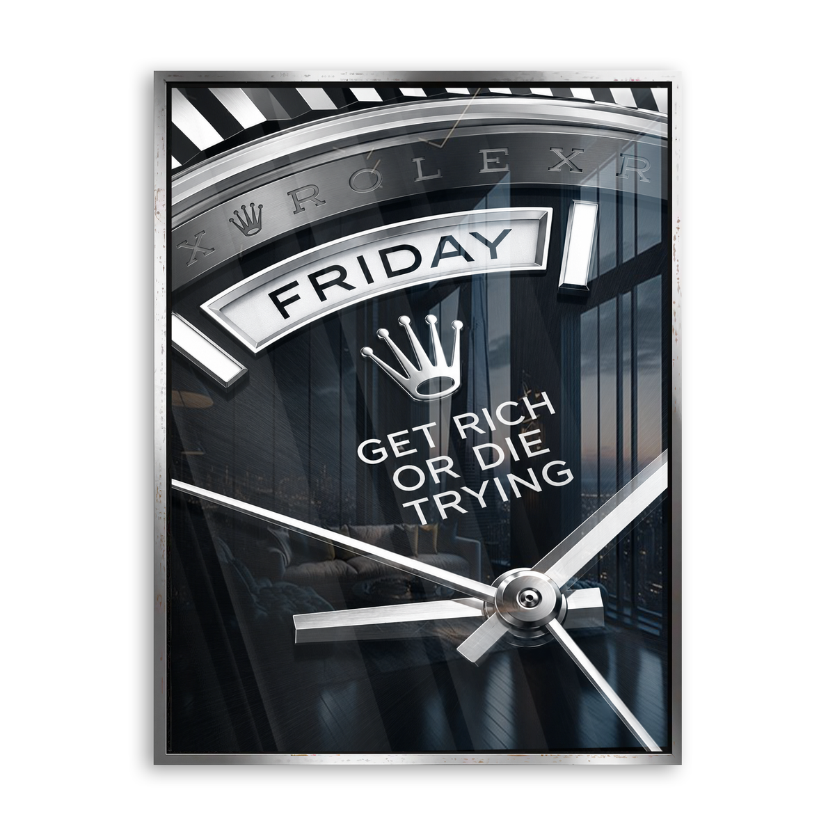 Friday Watch Acrylglas Silber