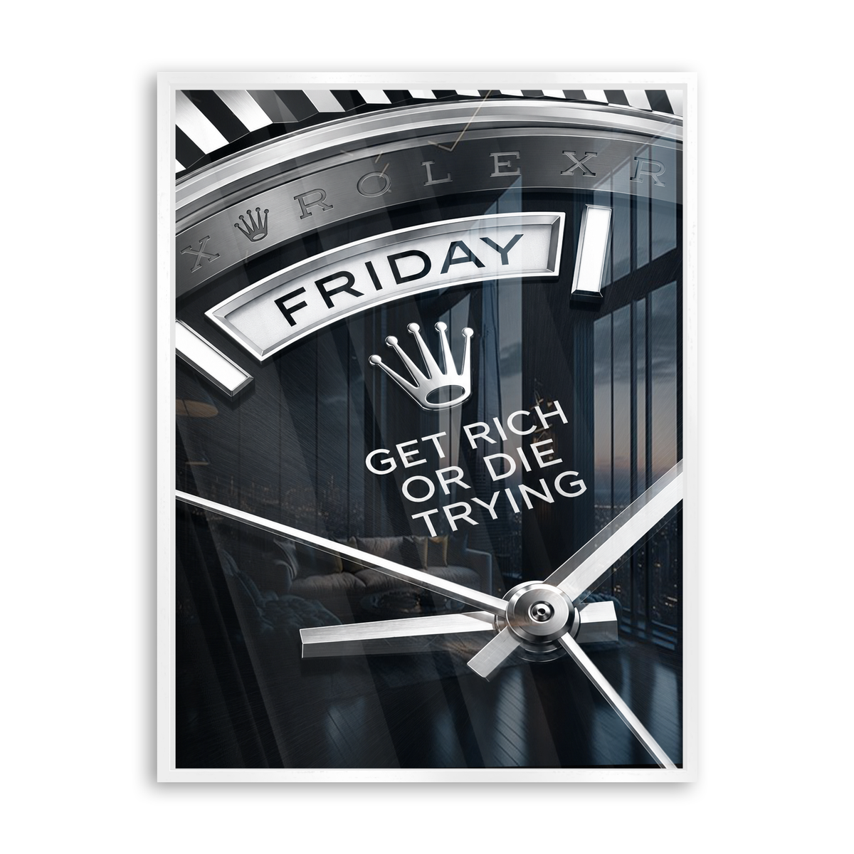 Friday Watch Acrylglas Weiß