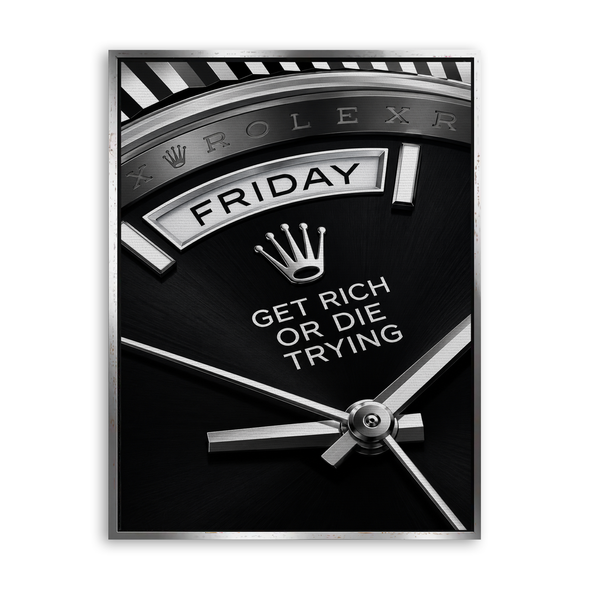 Friday Watch Leinwand Silber