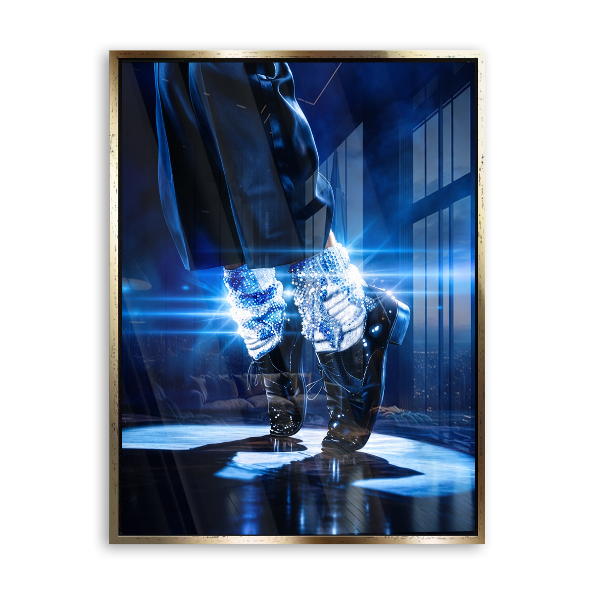 Kingofpop Acrylglas Gold