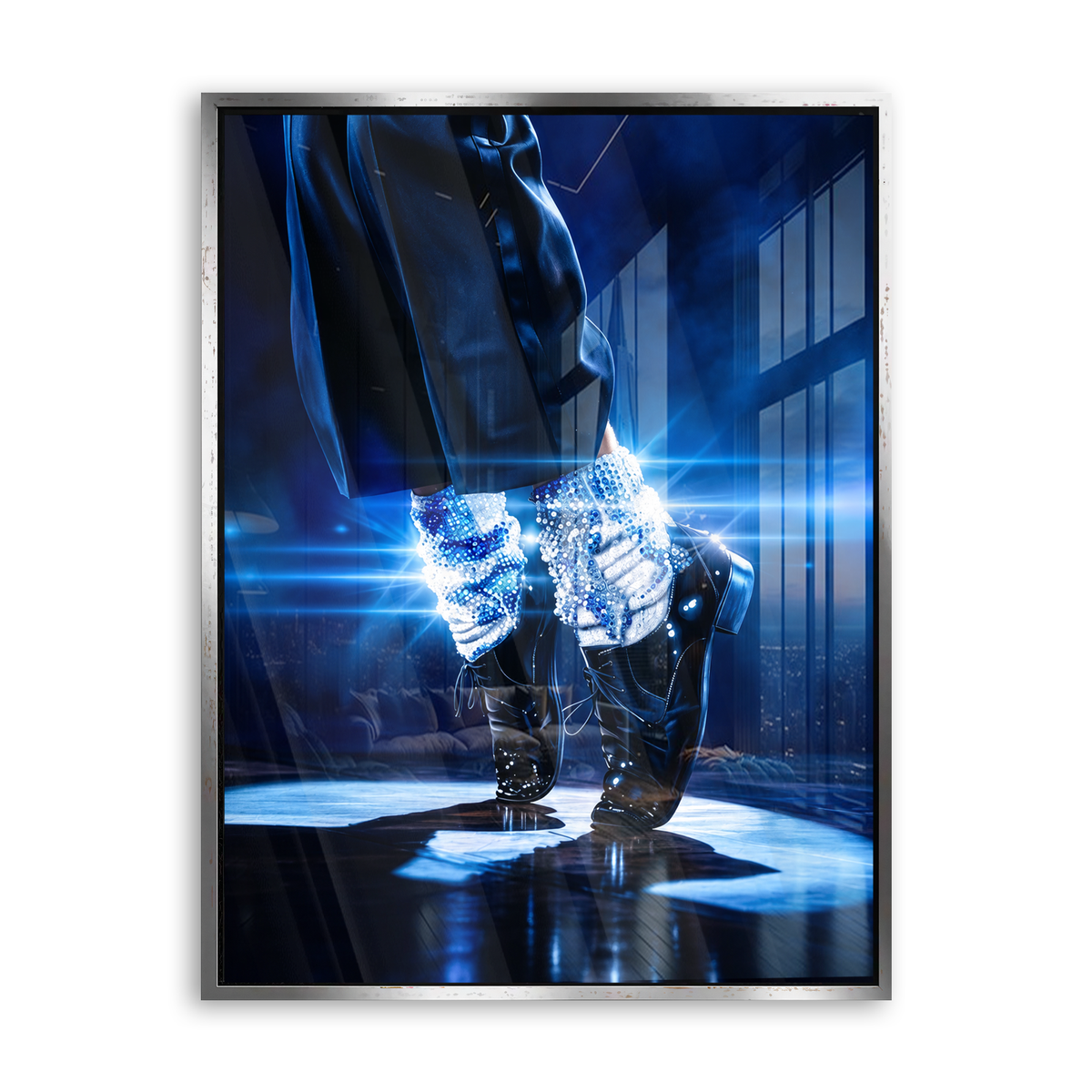 Kingofpop Acrylglas Silber