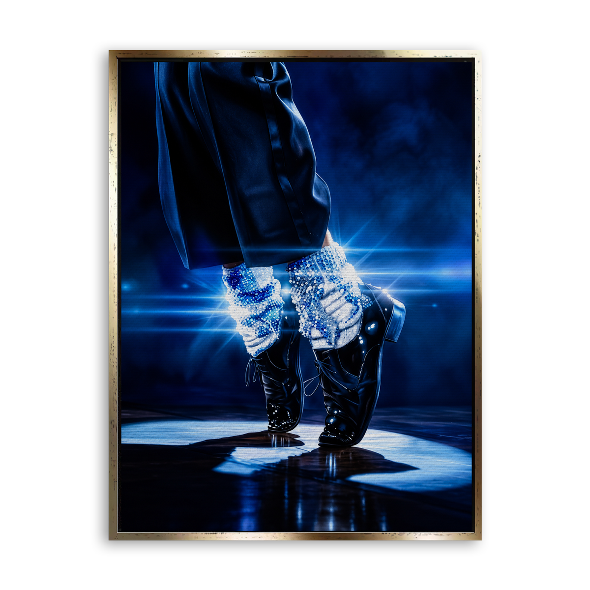 Kingofpop Leinwand Gold