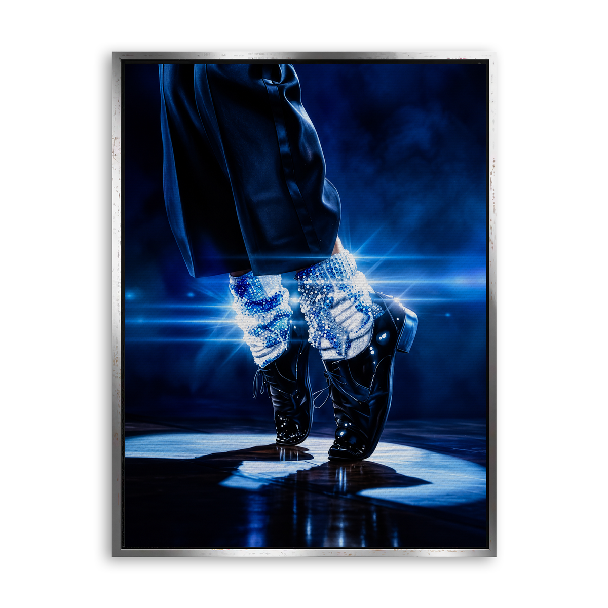 Kingofpop Leinwand Silber