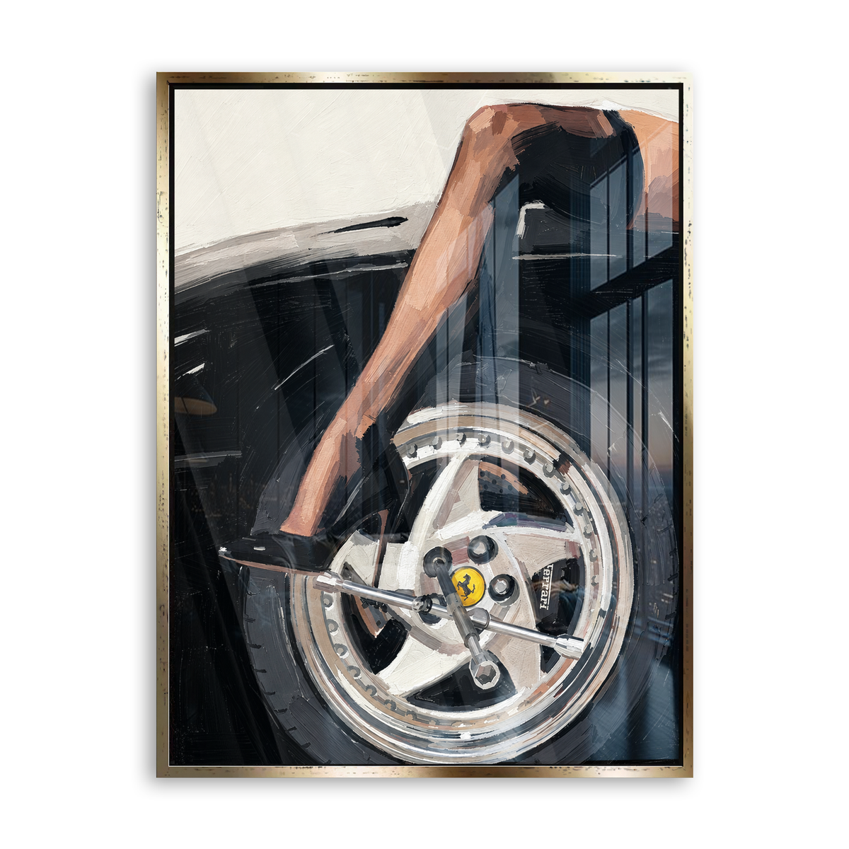 Leg Ferrari Acrylglas Gold