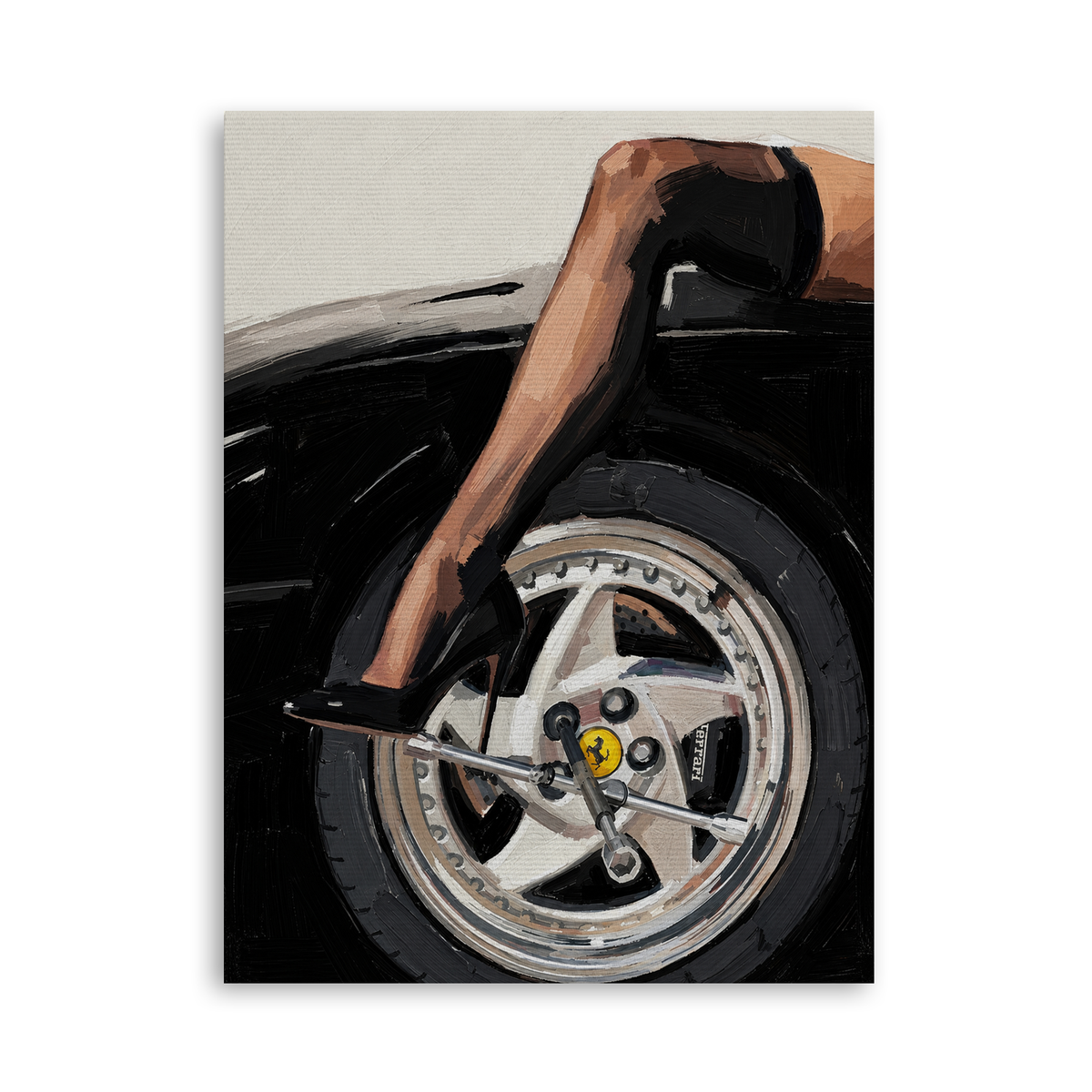 Leg Ferrari Leinwand Ohne Rahmen