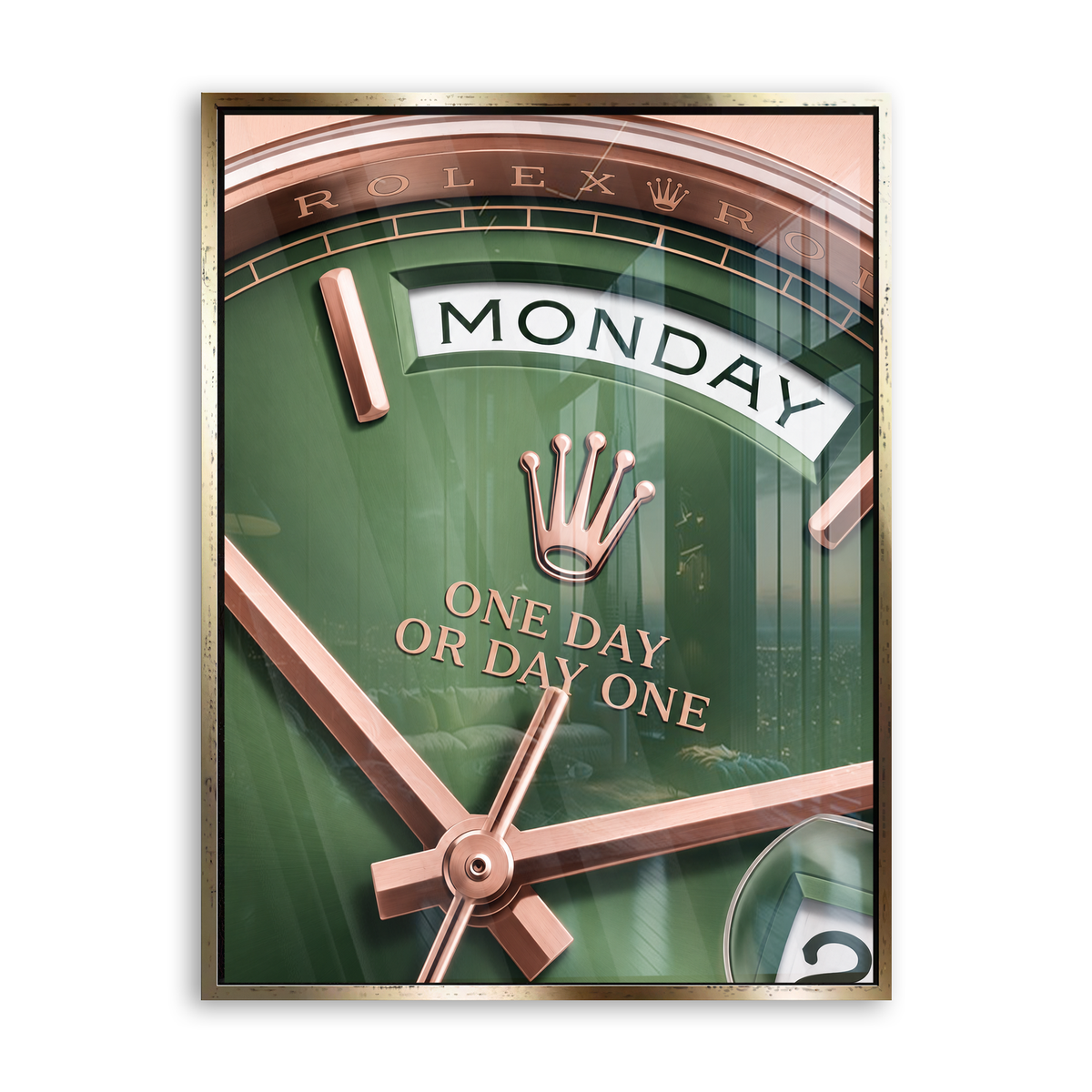 Monday Watch Acrylglas Gold