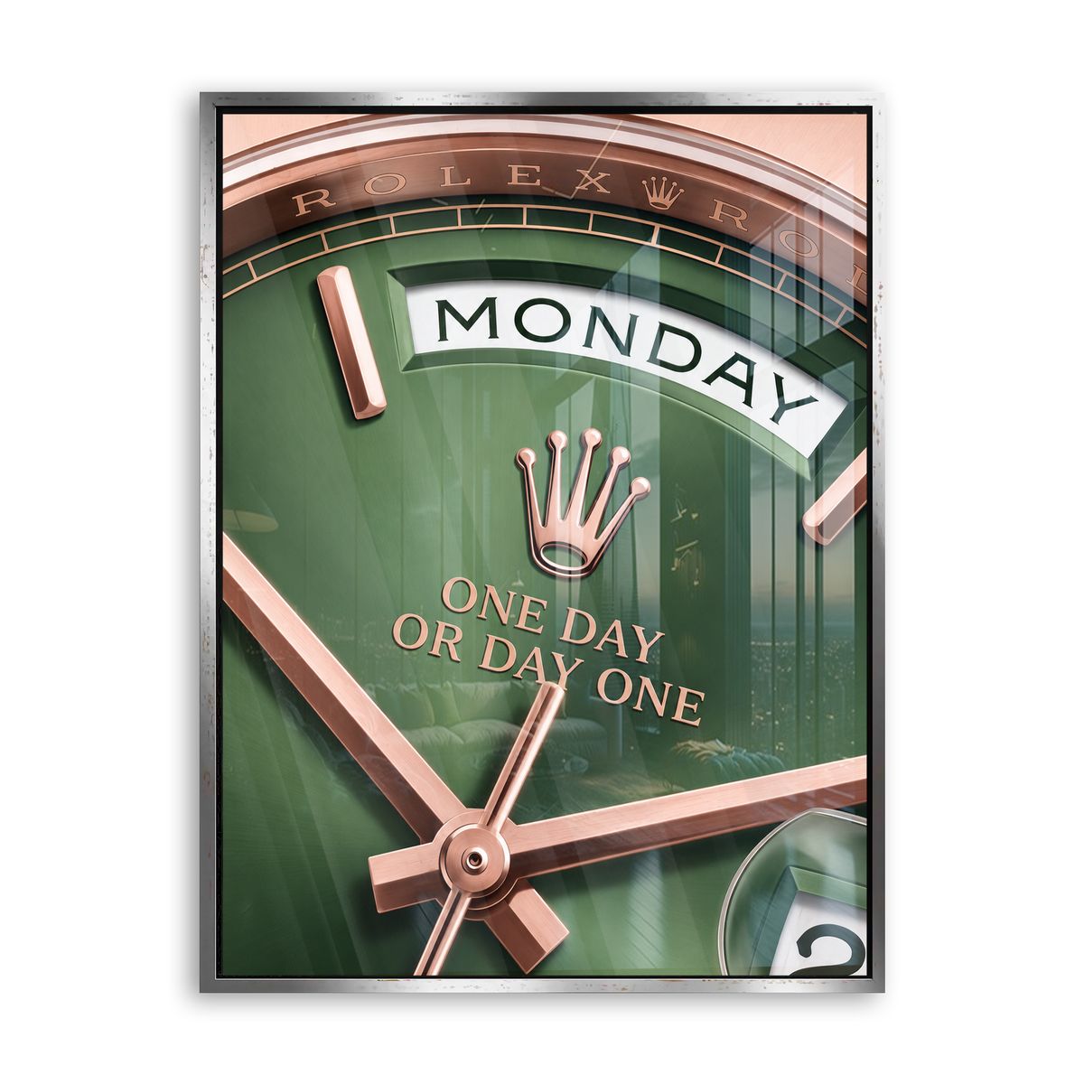 Monday Watch Acrylglas Silber