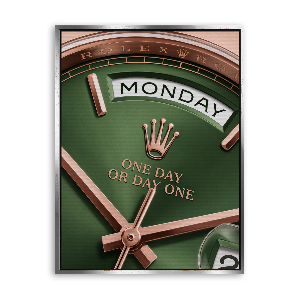 Monday Watch Leinwand Silber