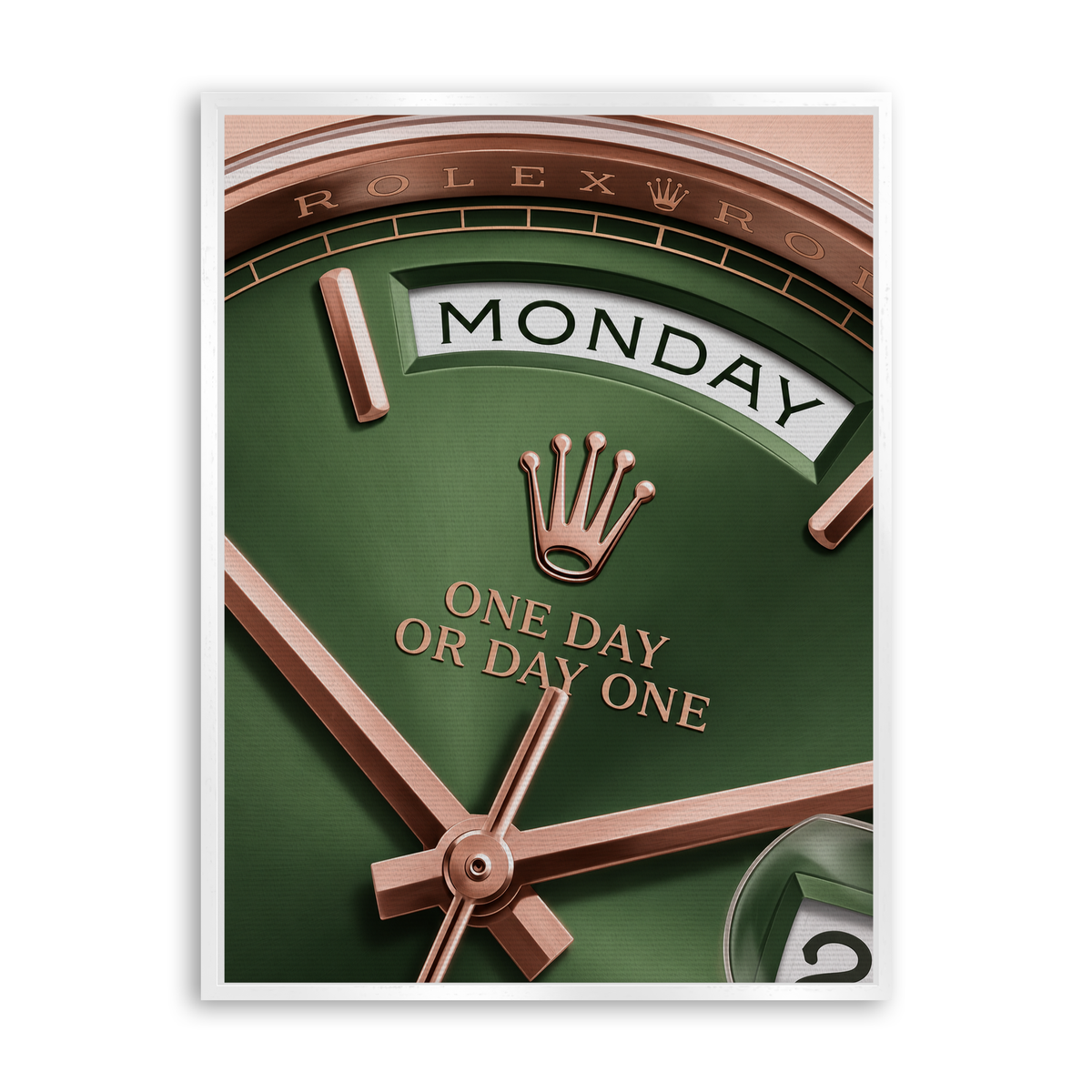 Monday Watch Leinwand Weiß