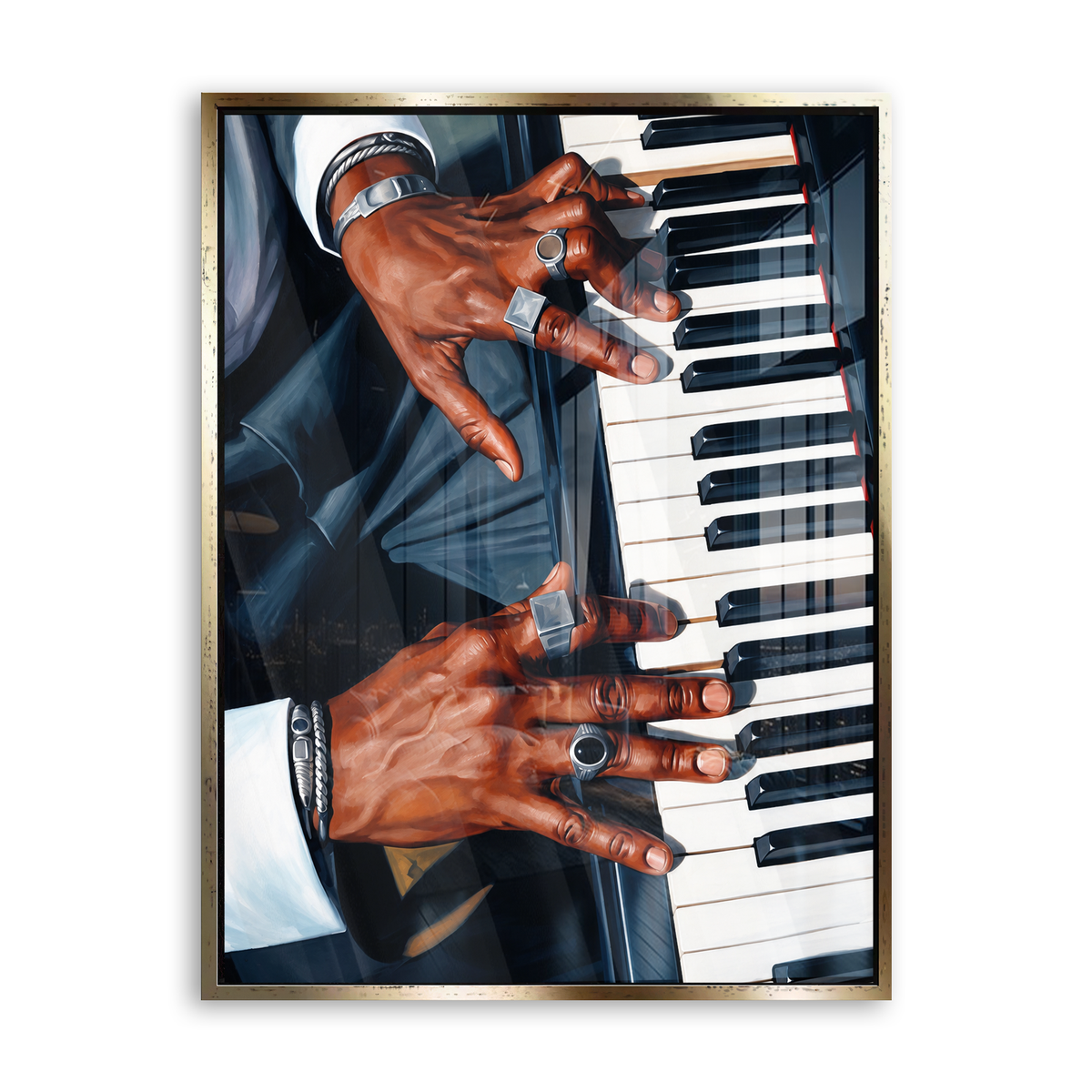 Piano Acrylglas Gold