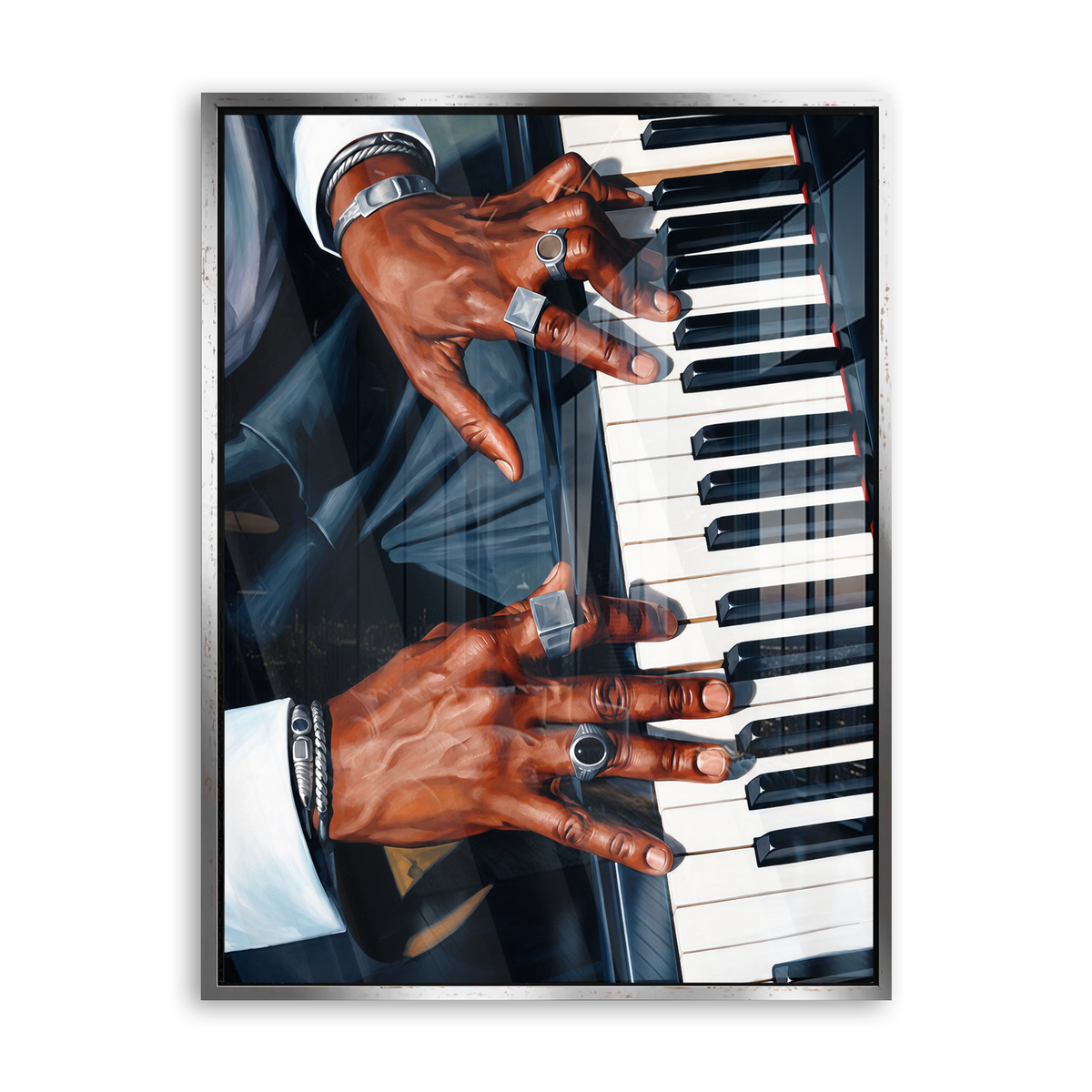 Piano Acrylglas Silber