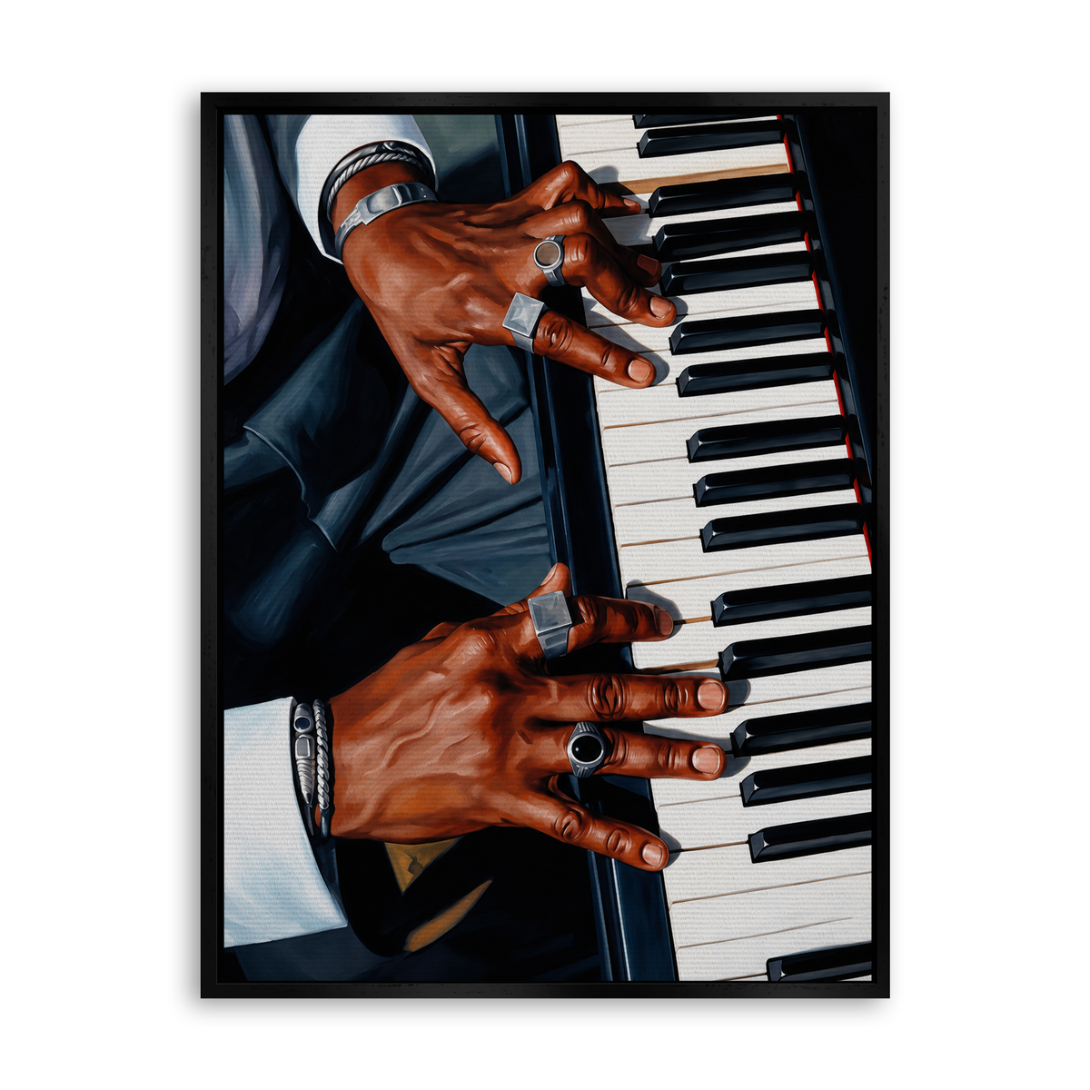 Piano Leinwand Schwarz
