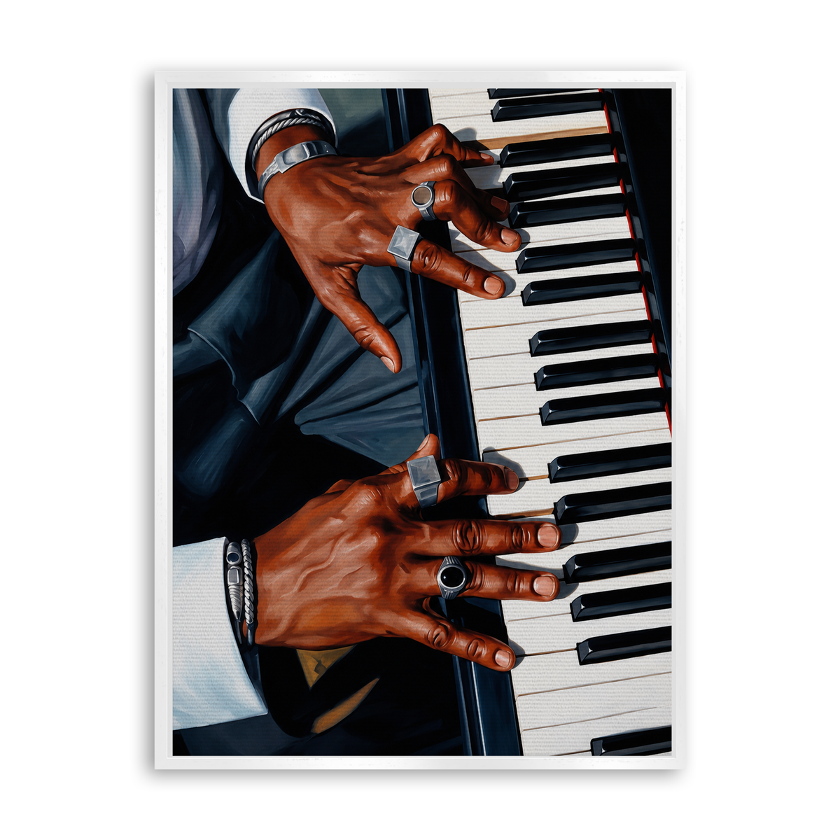 Piano Leinwand Weiß